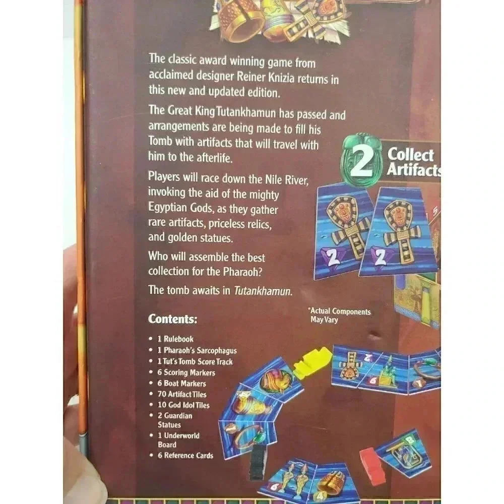 Tutankhamun 25th Century Games Reiner Knizia Board Game Open Never Used Complete - Picture 4 of 4
